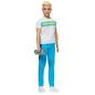 Preview: Ken™ 60th Anniversary Doll 2 in Throwback Workout Look with T-Shirt, Athleisure Pants, Sneakers & Hand Weight