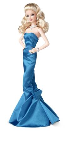 Red Carpet Barbie Blue Gown