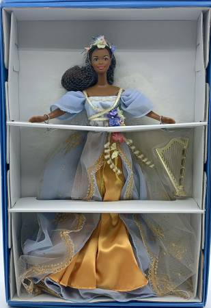Barbie Harpist Angel 1997 Collector Edition African American
