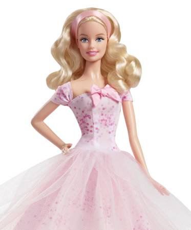 Birthday Wishes Barbie Doll  Caucasian