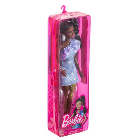 ​Barbie Fashionistas  121 with Long Brunette Hair and Prosthetic Leg Wearing