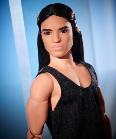 Barbie Looks Doll Ken Doll Long Brunette Hair
