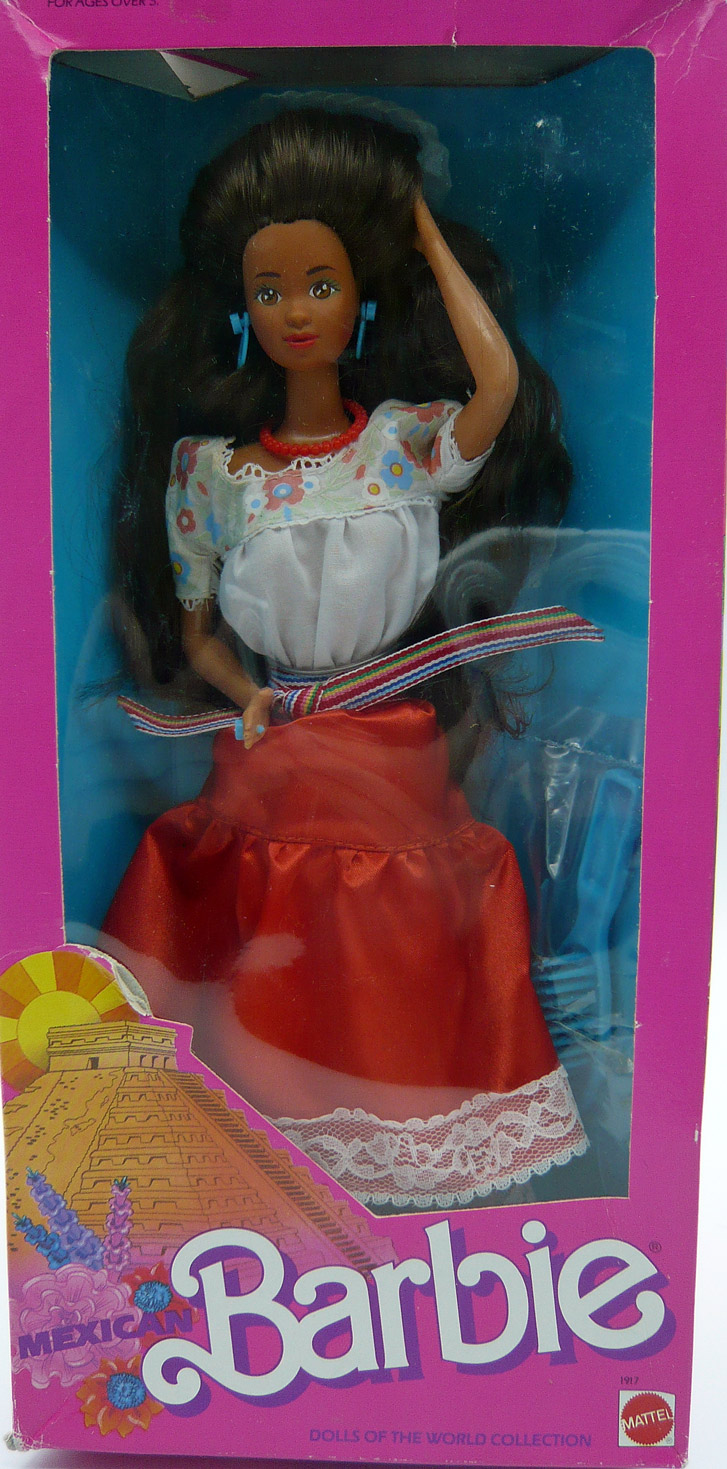 超人気の Barbie 世界の人形メキシコのバービー人形1988年 ぬいぐるみ・人形