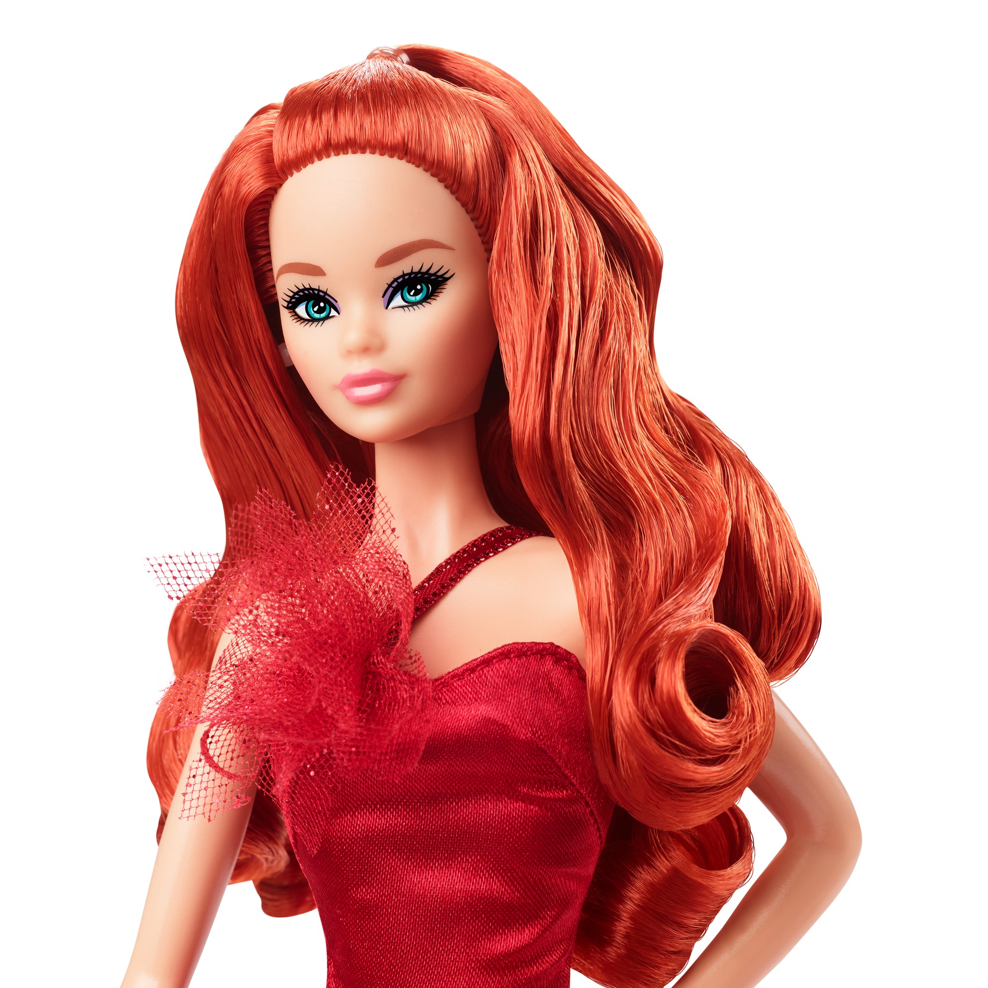 Barbie Signature 2022 Holiday Doll With Red Hair, Collectible Series - B`n  Doll`s Planet