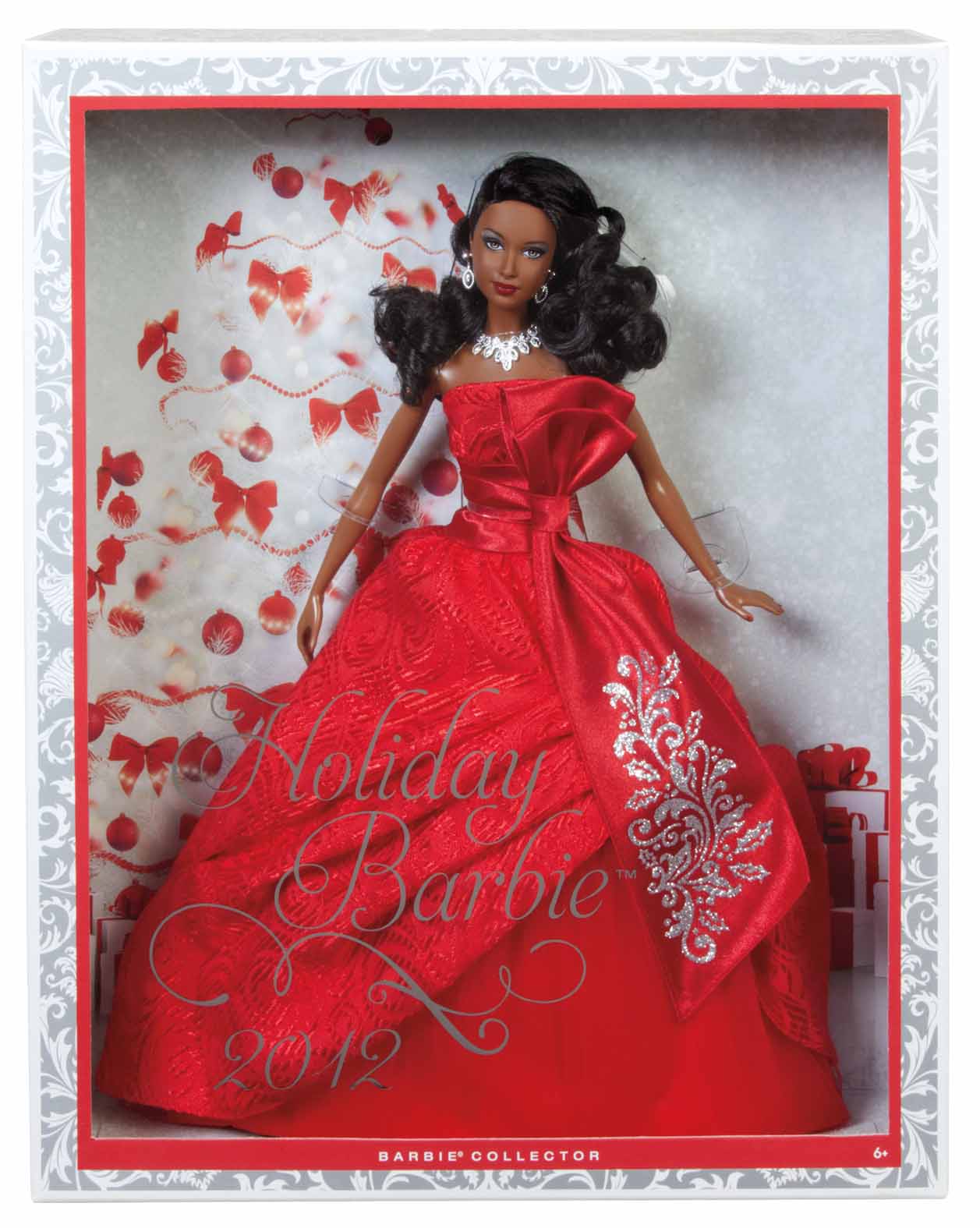 terwijl dubbele kroeg 2012 Holiday Barbie Doll African American - B`n Doll`s Planet