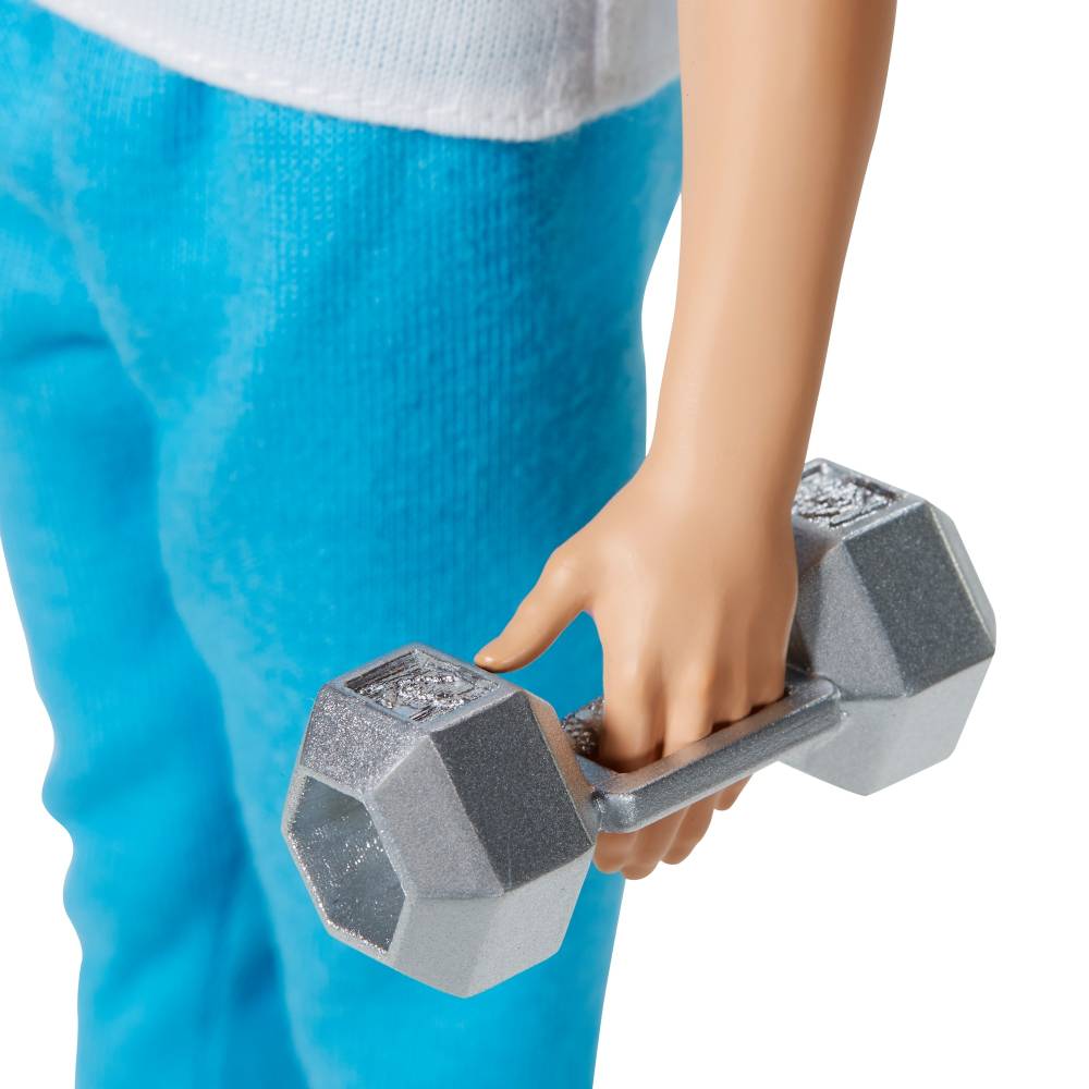 Ken™ 60th Anniversary Doll 2 in Throwback Workout Look with T-Shirt, Athleisure Pants, Sneakers & Hand Weight